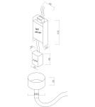 Designer pendant lamps - Light Prestige Rope Light 4M 1xLED white/gold pendant lamp LP-642/4M - product 6