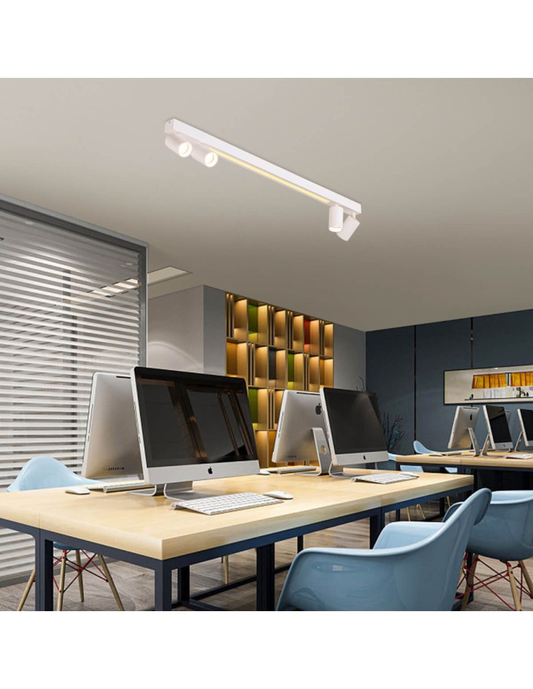 Spotlight ceiling lamps - Light Prestige Perugia ceiling lamp 4xGU10 + 1xLED white LP-0703/4C WH - product kolory-swiatla.pl 3