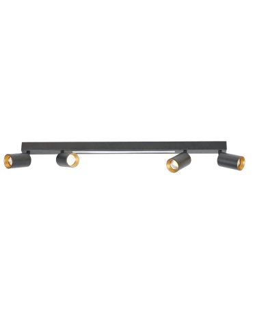 Light Prestige Perugia ceiling lamp 4xGU10 + 1xLED black LP-0703/4C BK