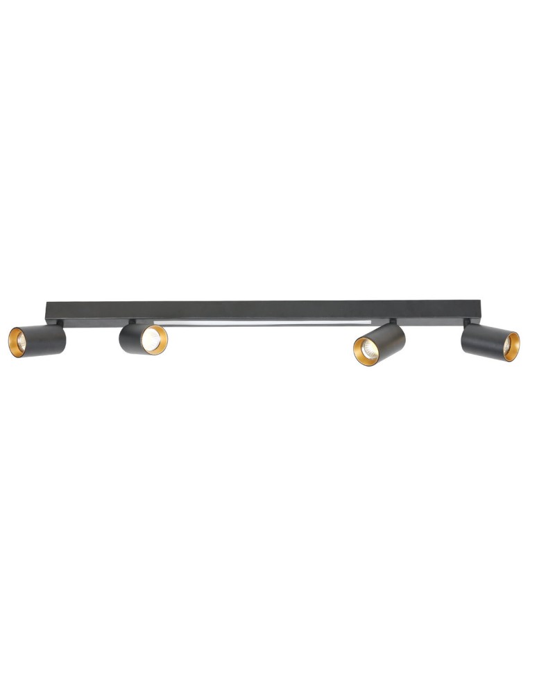 Spotlight ceiling lamps - Light Prestige Perugia ceiling lamp 4xGU10 + 1xLED black LP-0703/4C BK - product kolory-swiatla.pl 1