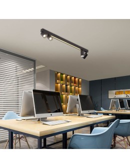 Light Prestige Lampa sufitowa Perugia 4xGU10 + 1xLED czarna LP-0703/4C BK - produkt 2