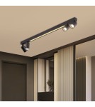 Spotlight ceiling lamps - Light Prestige Perugia ceiling lamp 4xGU10 + 1xLED black LP-0703/4C BK - product 4