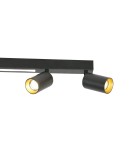 Spotlight ceiling lamps - Light Prestige Perugia ceiling lamp 4xGU10 + 1xLED black LP-0703/4C BK - product 7