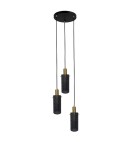 Triple pendant lamps - Light Prestige Tirana pendant lamp 3xE27 black LP-945/3P BK - product 1