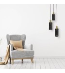 Triple pendant lamps - Light Prestige Tirana pendant lamp 3xE27 black LP-945/3P BK - product 2