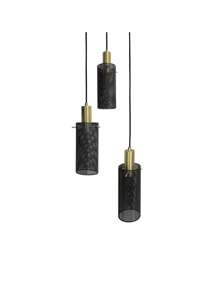 Triple pendant lamps - Light Prestige Tirana pendant lamp 3xE27 black LP-945/3P BK - product kolory-swiatla.pl 3