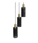 Triple pendant lamps - Light Prestige Tirana pendant lamp 3xE27 black LP-945/3P BK - product 5