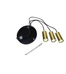 Triple pendant lamps - Light Prestige Tirana pendant lamp 3xE27 black LP-945/3P BK - product 7