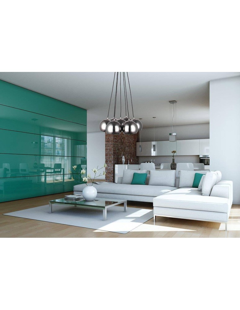 Pendant lamps spheres - Light Prestige Punto 7xE14 graphite pendant lamp LP-22872/7P - product kolory-swiatla.pl 2