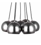 Pendant lamps spheres - Light Prestige Punto 7xE14 graphite pendant lamp LP-22872/7P - product 3