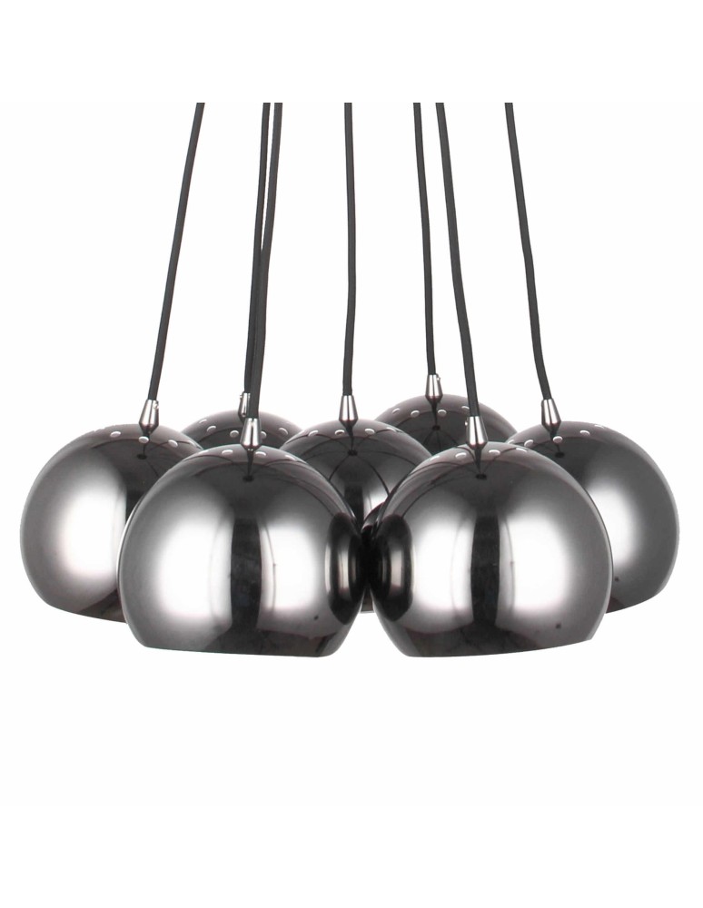 Pendant lamps spheres - Light Prestige Punto 7xE14 graphite pendant lamp LP-22872/7P - product kolory-swiatla.pl 3