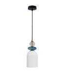 Single pendant lamps - Light Prestige Tropea pendant lamp 1xE27 white, medium LP-2004/1P M WH - product 1