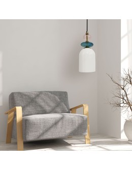 Light Prestige Lampa wisząca Tropea 1xE27 biała, średnia LP-2004/1P M WH - produkt 2