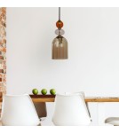 Single pendant lamps - Light Prestige Tropea pendant lamp 1xE27 amber, medium LP-2004/1P M AM - product 4