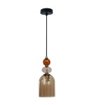 Single pendant lamps - Light Prestige Tropea pendant lamp 1xE27 amber, medium LP-2004/1P M AM - product 5