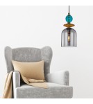 Single pendant lamps - Light Prestige Tropea 1xE27 smoke pendant lamp, medium LP-2004/1P M SM - product 2