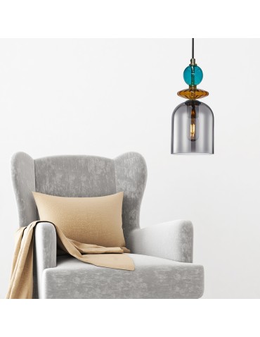 Light Prestige Tropea 1xE27 smoke pendant lamp, medium LP-2004/1P M SM - product 2