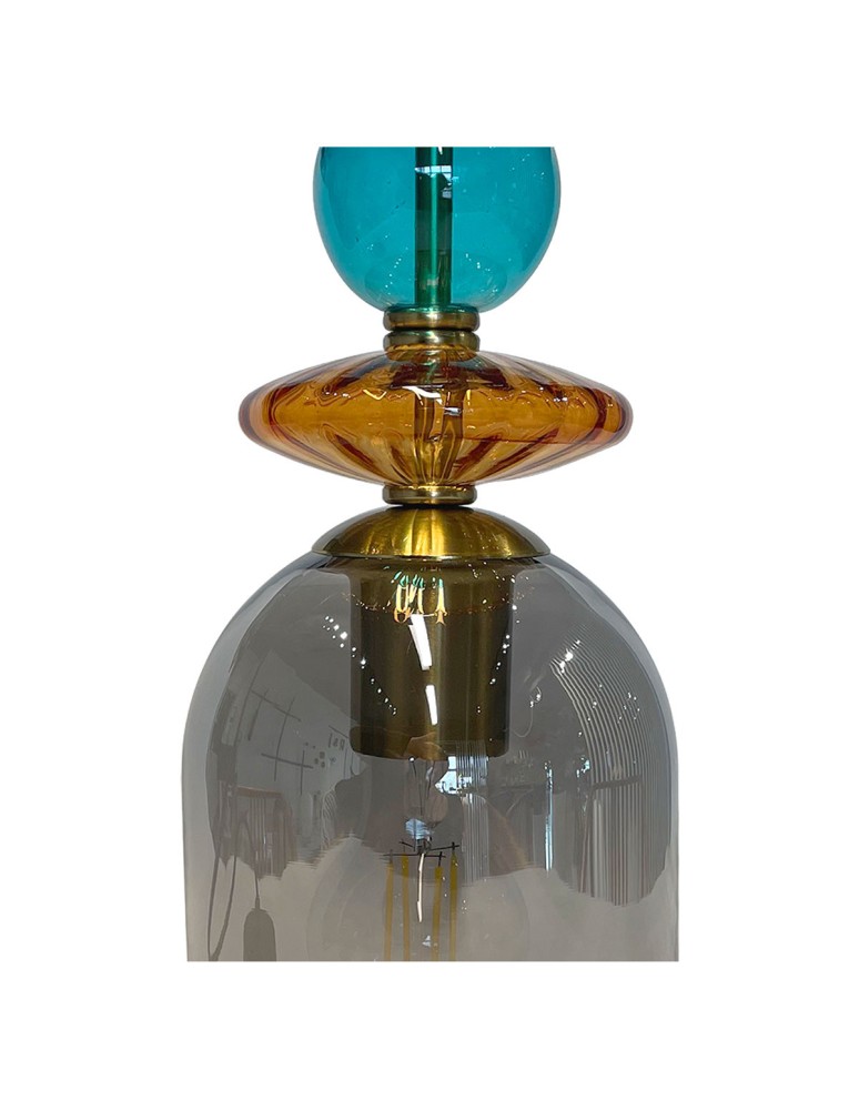 Single pendant lamps - Light Prestige Tropea 1xE27 smoke pendant lamp, medium LP-2004/1P M SM - product kolory-swiatla.pl 6