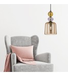 Single pendant lamps - Light Prestige Tropea pendant lamp 1xE27 amber, small LP-2004/1P S AM - product 2