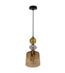 Single pendant lamps - Light Prestige Tropea pendant lamp 1xE27 amber, small LP-2004/1P S AM - product 5