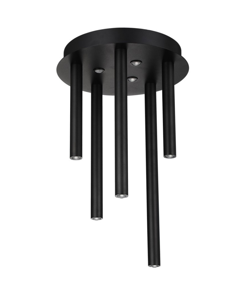 Modern ceiling lamps - Azzardo ILIOS 5 Ceiling 3-STEP DIMM BK Black Matte 8xLED 3 Brightness Modes Icicle Tubes AZ5750 - product kolory-swiatla.pl 1