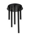 View Azzardo ILIOS 5 Ceiling 3-STEP DIMM BK Black Matte 8xLED 3 Brightness Modes Icicle Tubes AZ5750