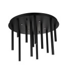 Modern ceiling lamps - Azzardo ILIOS 12 Ceiling 3-STEP DIMM BK Black Matte 16xLED 3 Brightness Modes Icicle Tubes AZ5753 - product 1