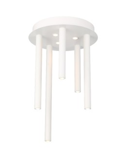 Azzardo ILIOS 5 Sufitowa 3-STEP DIMM WH Biały 8xLED 3 Tryby Jasności Rurki Sople AZ5752