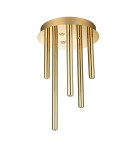 Modern ceiling lamps - Azzardo ILIOS 5 Ceiling 3-STEP DIMM GO Gold Gloss 8xLED 3 Brightness Modes Icicle Tubes AZ5751 - product 1