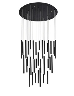 Azzardo ILIOS 36 Pendant 3-STEP DIMM BK Black Matte 40xLED 3 Brightness Modes Icicle Tubes AZ5747