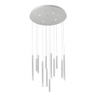 Pendant tube lamps - Azzardo ILIOS 12 Pendant 3-STEP DIMM WH White 16xLED 3 Brightness Modes Icicle Tubes AZ5746 - product 1
