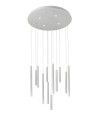 Azzardo ILIOS 12 Pendant 3-STEP DIMM WH White 16xLED 3 Brightness Modes Icicle Tubes AZ5746