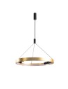 Azzardo SERAFINO Wisząca 60 3-STEP DIMM GO/BK Czarny Mat/Mosiądz Szczotkowany Złoty 7xLED 3 Tryby Jasności AZ5834