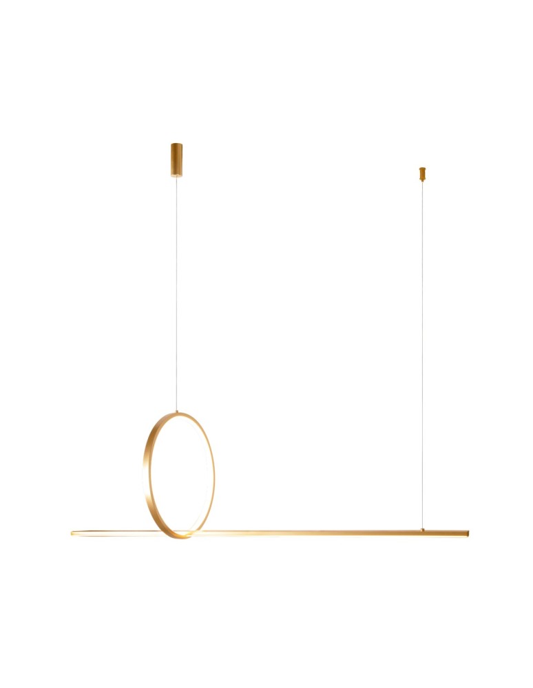 Pendant lamps over the island - Azzardo PELLE 3-STEP DIMM GO Gold Matte 2xLED 3 Brightness Modes AZ5757 - product kolory-swiatla.pl 1