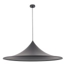 Single pendant lamps - Azzardo KELDAN 90 BK Black Mat 1xE27 Pendant Hat AZ5904 - product 1