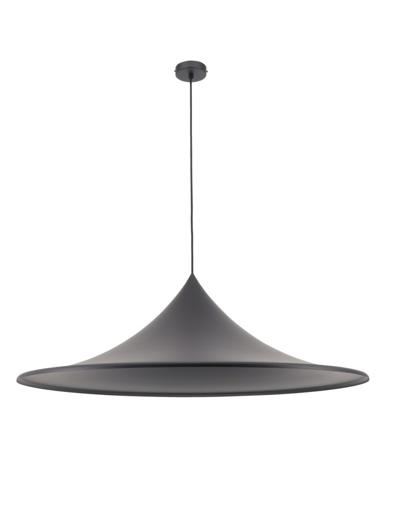 Single pendant lamps - Azzardo KELDAN 90 BK Black Mat 1xE27 Pendant Hat AZ5904 - product kolory-swiatla.pl 1