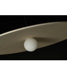 Designer pendant lamps - Azzardo FREYA BEIGE Beige 1xLED Pendant Felt Hat AZ5907 - product 5