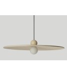 Designer pendant lamps - Azzardo FREYA BEIGE Beige 1xLED Pendant Felt Hat AZ5907 - product 7