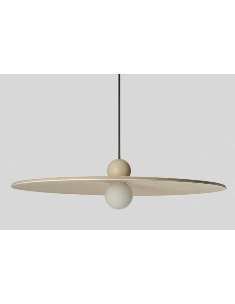 Designer pendant lamps - Azzardo FREYA BEIGE Beige 1xLED Pendant Felt Hat AZ5907 - product kolory-swiatla.pl 7