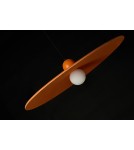 Designer pendant lamps - Azzardo FREYA ORANGE Orange 1xLED Pendant Felt Hat AZ5906 - product 9