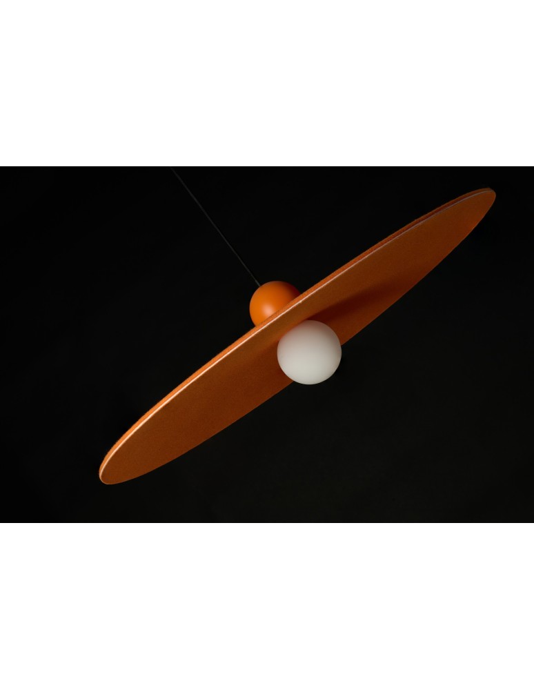 Designer pendant lamps - Azzardo FREYA ORANGE Orange 1xLED Pendant Felt Hat AZ5906 - product kolory-swiatla.pl 9