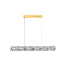 Glamour pendant lamps - Azzardo FLORENCE DIMM GO Pendant Gold Gloss/Transparent 1xLED Crystal Dimmable Option AZ6187 - product 1