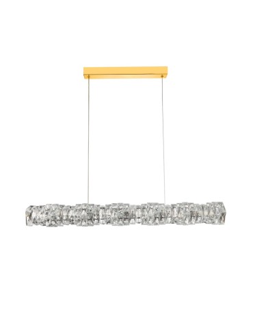Azzardo FLORENCE DIMM GO Pendant Gold Gloss/Transparent 1xLED Crystal Dimmable Option AZ6187