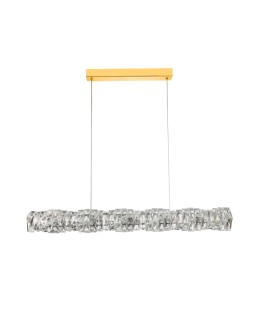 Azzardo FLORENCE Wisząca DIMM GO Złoty Połysk/Transparentny 1xLED Kryształowa Opcja Ściemniania AZ6187