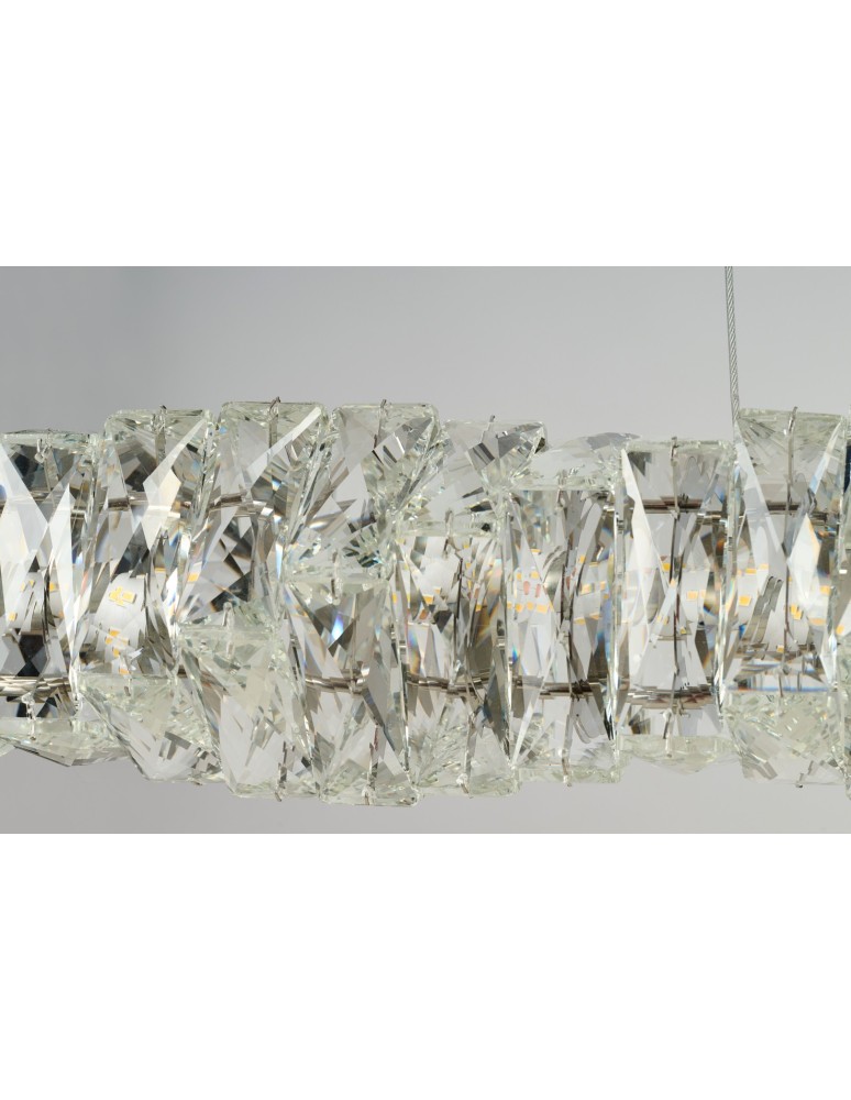 Glamour pendant lamps - Azzardo FLORENCE DIMM GO Pendant Gold Gloss/Transparent 1xLED Crystal Dimmable Option AZ6187 - product kolory-swiatla.pl 3