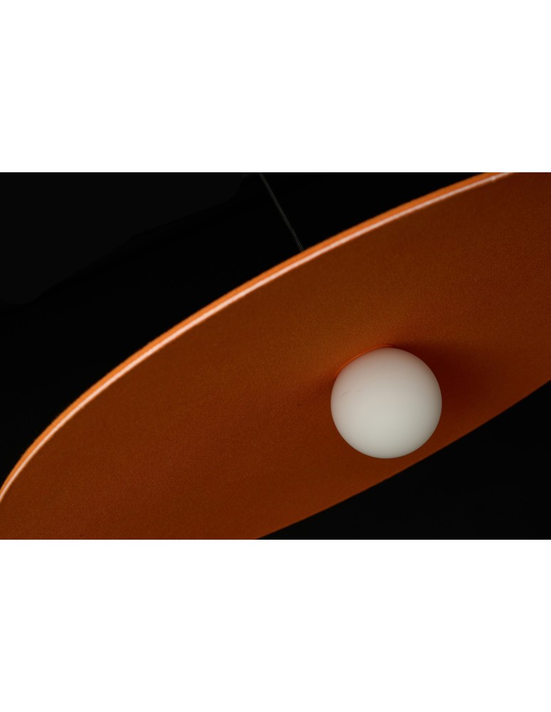 Designer pendant lamps - Azzardo FREYA ORANGE Orange 1xLED Pendant Felt Hat AZ5906 - product kolory-swiatla.pl 11
