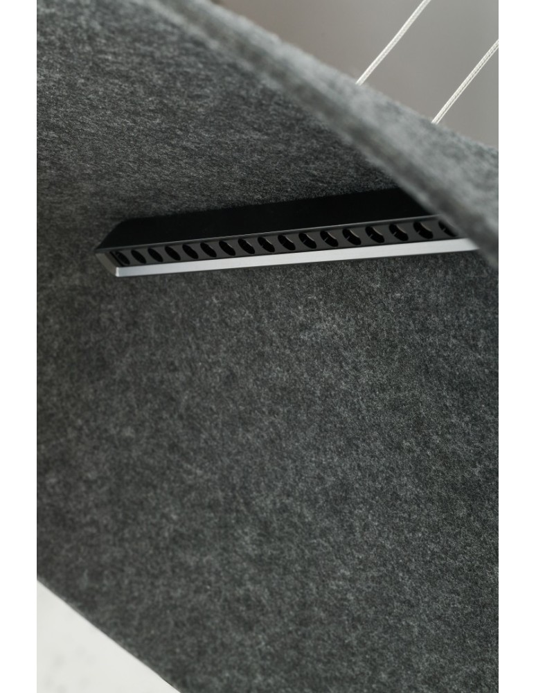 Designer pendant lamps - Azzardo FELMAN BK Black 1xLED Felt Pendant Lamp Dimmable Option AZ5900 - product kolory-swiatla.pl 2