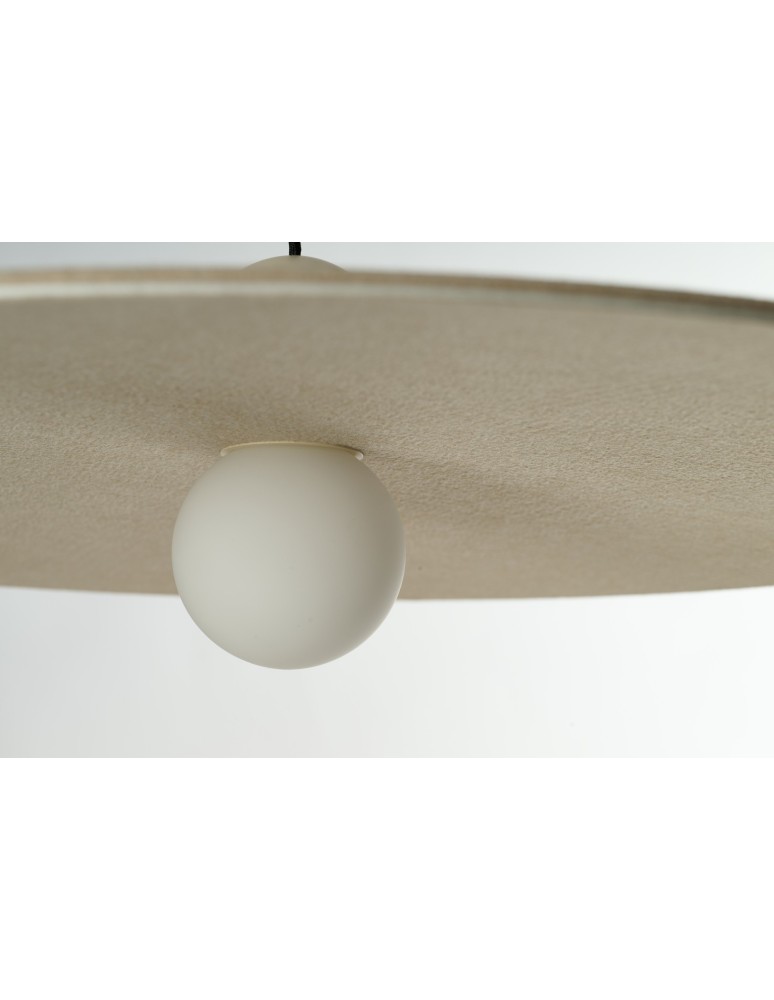 Designer pendant lamps - Azzardo FREYA BEIGE Beige 1xLED Pendant Felt Hat AZ5907 - product kolory-swiatla.pl 10