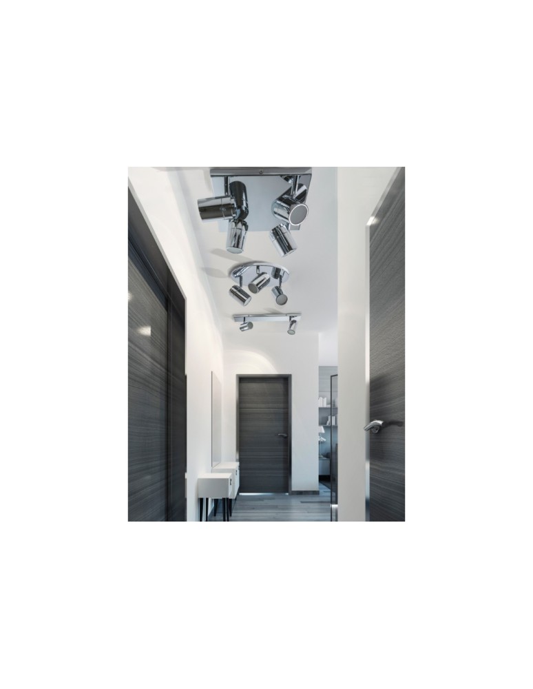 Bathroom ceiling lamps - Azzardo NOEMIE 4 4xGU10 Chrome IP44 Ceiling AZ2557 - product kolory-swiatla.pl 2