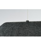 Designer pendant lamps - Azzardo FELMAN BK Black 1xLED Felt Pendant Lamp Dimmable Option AZ5900 - product 5